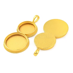 Brass Big Pendants with Flat Round Tray&nbsp;KK-G502-11G