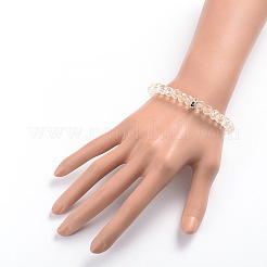 Electroplate Glass Beads Stretch Bracelets&nbsp;BJEW-JB02012