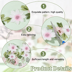 Iron on/Sew on Polyester Mesh Lace Trim&nbsp;OCOR-FG0001-37