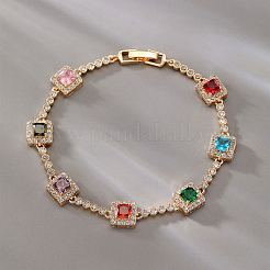 Colorful Cubic Zirconia Tennis Bracelets for Women&nbsp;XZ3226-1