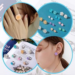 DIY Flower Earring & Finger Ring Making Kit&nbsp;DIY-SZ0008-46