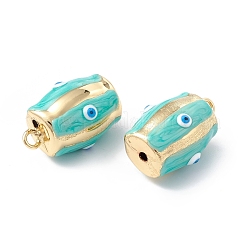 Brass Enamel Pendants&nbsp;KK-A176-03G-M