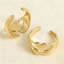 304 Stainless Steel Open Cuff Rings&nbsp;KF3261-2