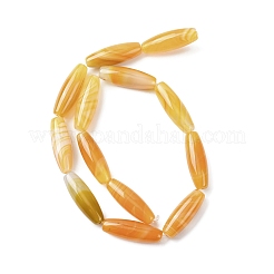 Natural Yellow Agate Beads Strands&nbsp;G-Z113-A07