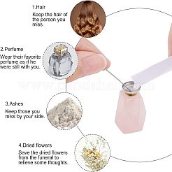 Natural Rose Quartz Perfume Bottle Pendant&nbsp;G-NB0003-58C