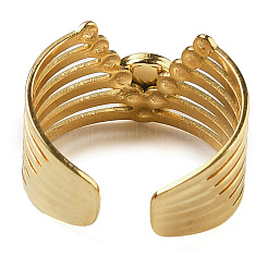Natural White Jade Finger Rings&nbsp;RJEW-U027-02G-05