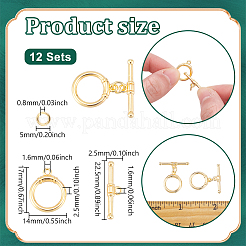 12 Sets Brass Toggle Clasps&nbsp;KK-GA0001-88