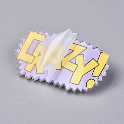 Acrylic Badges Brooch Pins&nbsp;JEWB-E676-26