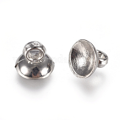 CCB Plastic Bead Cap Pendant Bails&nbsp;CCB-L013-01P