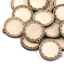 Wooden Pendant Cabochon Settings&nbsp;WOOD-S044-20A