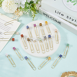 24Pcs 12 Styles Iron Oval Paper Clips&nbsp;AJEW-WR00008