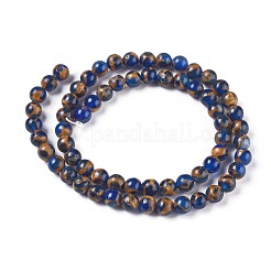 Synthetic Gold Clinquant Stone Beads Strands&nbsp;G-E551-A03
