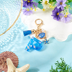Star Resin & Shell Keychains&nbsp;KEYC-TAC00087-01P