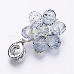 Glass European Dangle Charms&nbsp;PALLOY-JF00227