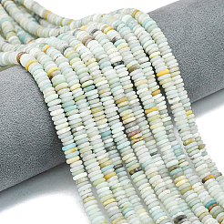 1 Strand Frosted Natural Flower Amazonite Beads Strands&nbsp;G-PA0001-63