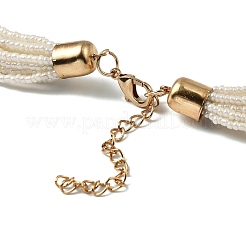 Bohemia Style Glass Seed Bead Multi-strand Necklaces&nbsp;NJEW-H063-02G
