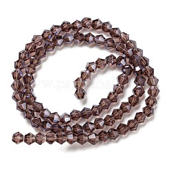 Transparent Electroplate Glass Beads Strands&nbsp;GLAA-F029-3mm-C05