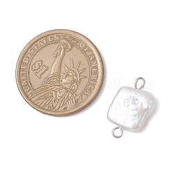Natural Keshi Pearl Connector Charms&nbsp;PALLOY-JF04241-02