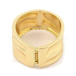 Non-Tarnish Vintage Hammered Alloy Wide Hinged Bangles for Women&nbsp;BJEW-L629-08G