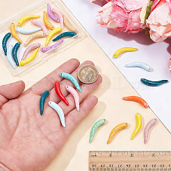 30Pcs Handmade Porcelain Pendants&nbsp;PORC-SC0001-54A
