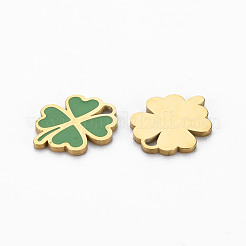 Ion Plating(IP) 316 Surgical Stainless Steel Enamel Charms&nbsp;X-STAS-N097-080LG-NR
