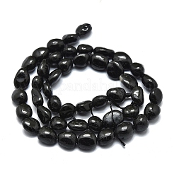 Natural Black Tourmaline Beads Strands&nbsp;G-O186-B-07