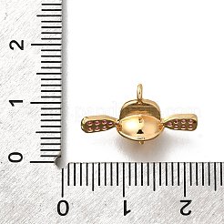 Brass Micro Pave Cubic Zirconia Cup Peg Bails&nbsp;KK-K378-51G