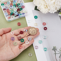 110Pcs 11 Colors Lampwork European Beads&nbsp;LAMP-GA0001-19