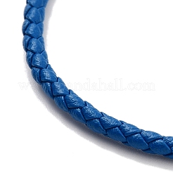 Braided Round Imitation Leather Bracelets Making&nbsp;BJEW-H610-01G-15