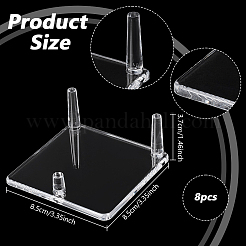 PS Mineral Specimen Stands&nbsp;AJEW-WH0460-030B