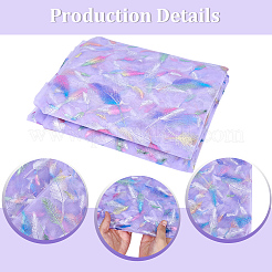 Feather Pattern Nylon Fabric&nbsp;DIY-WH20066-004A