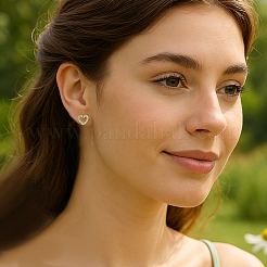 8 Pairs 2 Colors Zinc Alloy Stud Earrings&nbsp;EJEW-GO0007-001