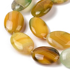 Natural Striped Agate/Banded Agate Beads Strands&nbsp;G-Q182-01B