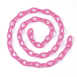 Opaque Acrylic Cable Chains&nbsp;SACR-N010-001F