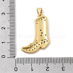 Brass Micro Pave Cubic Zirconia Pendants&nbsp;KK-A296-11G-02