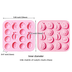 2Pcs Half Fruit Shape DIY Silicone Molds&nbsp;DIY-CJ0002-04