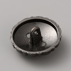 1-Hole Alloy Shank Buttons&nbsp;BUTT-WH0024-065B-B