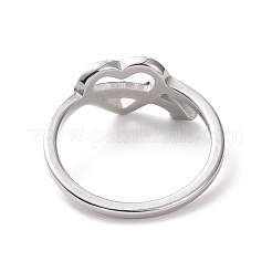 Crystal Rhinestone Heart with Arrow Finger Ring&nbsp;RJEW-D120-18P