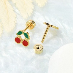 Cherry Ear Fake Plugs&nbsp;EJEW-H105-37G