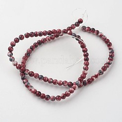 Natural Ocean White Jade Bead Strands&nbsp;G-G916-4mm-10