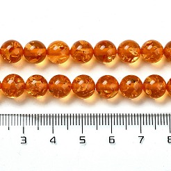 Resin Imitation Amber Beads Strands&nbsp;X-RESI-Z017-01B