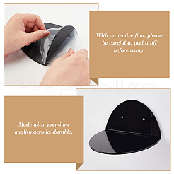 Acrylic Wall-Mounted Adhesive Camera Display Shelf with Iron Screw&nbsp;ODIS-WH0002-87A