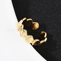 Brass Adjustable Cuff Rings for Women&nbsp;RJEW-B132-01A-G
