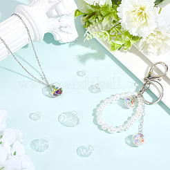 210Pcs Round Mechanized One Hole Blown Glass Globe Ball Bottles&nbsp;BLOW-PA0001-04C
