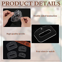 Acrylic Belt Groove Quilting Templates&nbsp;DIY-BC0013-99