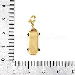 304 Stainless Steel Enamel Pendants Decorations&nbsp;STAS-L296-02G-02