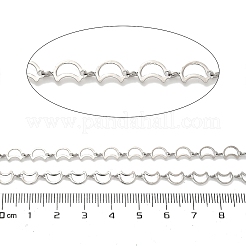304 Stainless Steel Moon Link Chains&nbsp;CHS-A016-73P-A