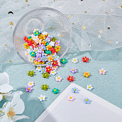 340Pcs 14 Styles Flower & Sakura Resin Cabochons&nbsp;FIND-FH0007-43