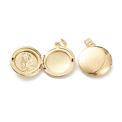 Brass Locket Pendants&nbsp;LS-KK-P199-07G