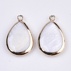Natural Freshwater Shell Pendants&nbsp;SSHEL-R045-13
